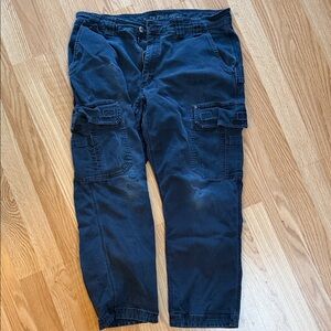 Duluth Trading Flex Fire Hose distressed baggy pants